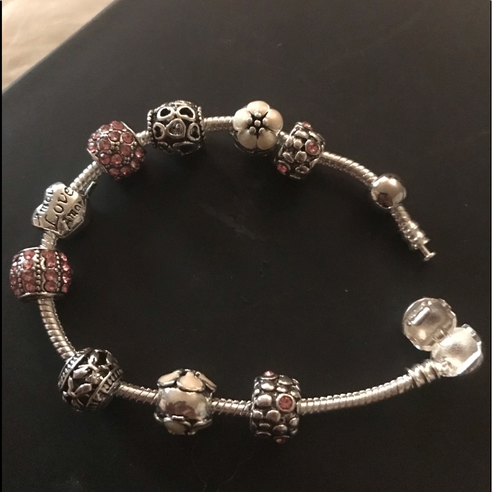 Silver Charm Bracelet